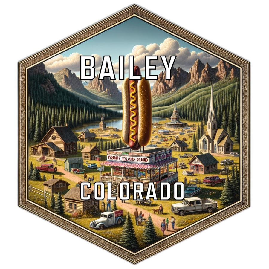 Bailey Colorado Travel Destination Souvenir Vinyl Decal Sticker Image 1