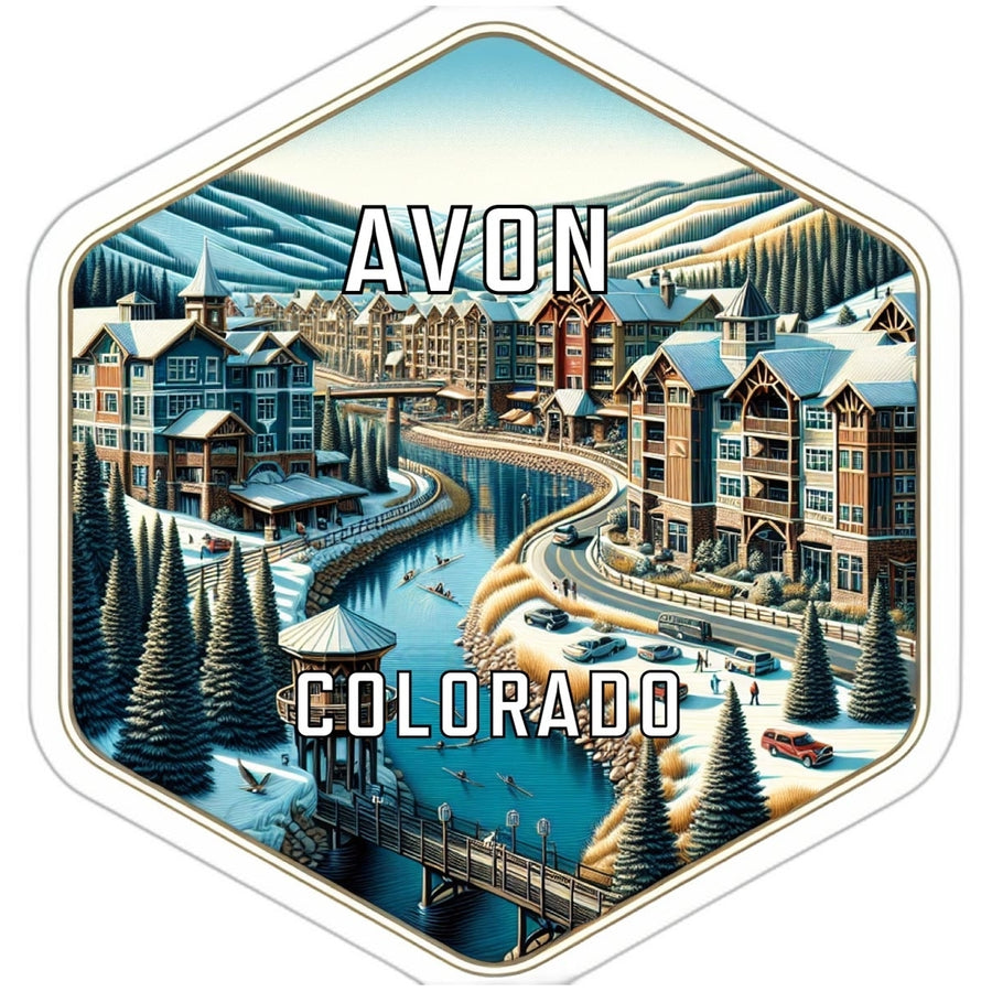 Avon Colorado Travel Destination Souvenir Vinyl Decal Sticker Image 1