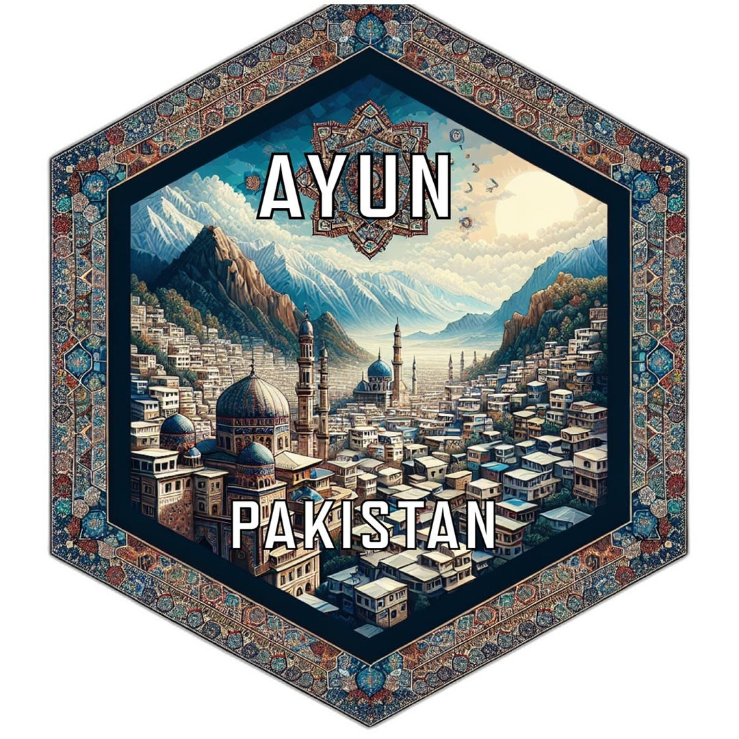 Ayun Pakistan Travel Destination Souvenir Vinyl Decal Sticker Image 1