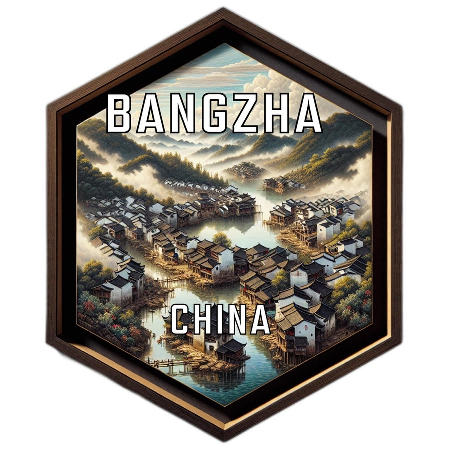 Bangzha China Travel Destination Souvenir Vinyl Decal Sticker Image 1