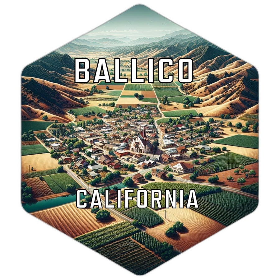 Ballico California Travel Destination Souvenir Vinyl Decal Sticker Image 1