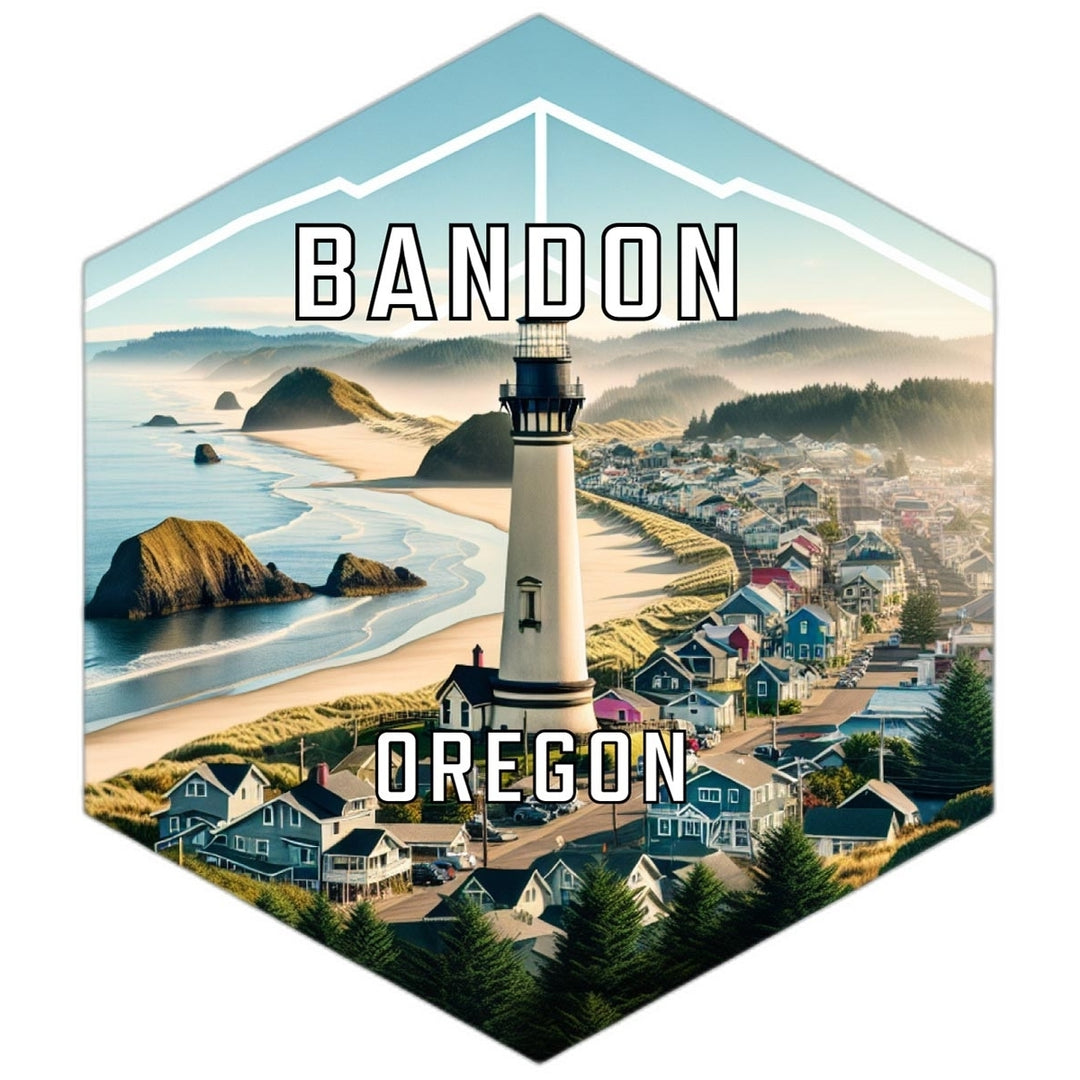 Bandon Oregon Travel Destination Souvenir Vinyl Decal Sticker Image 1