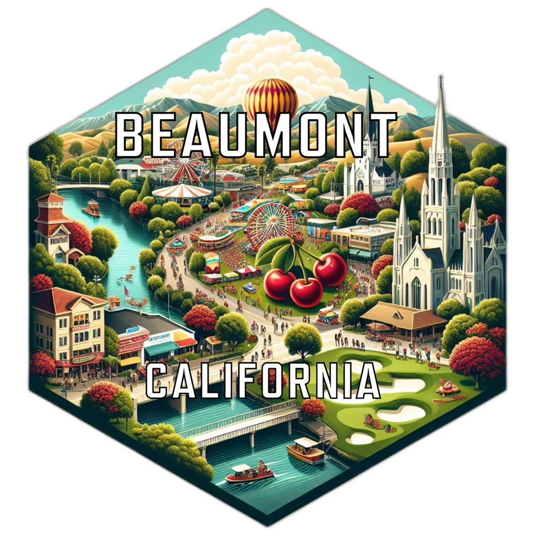 Beaumont California Travel Destination Souvenir Vinyl Decal Sticker Image 1