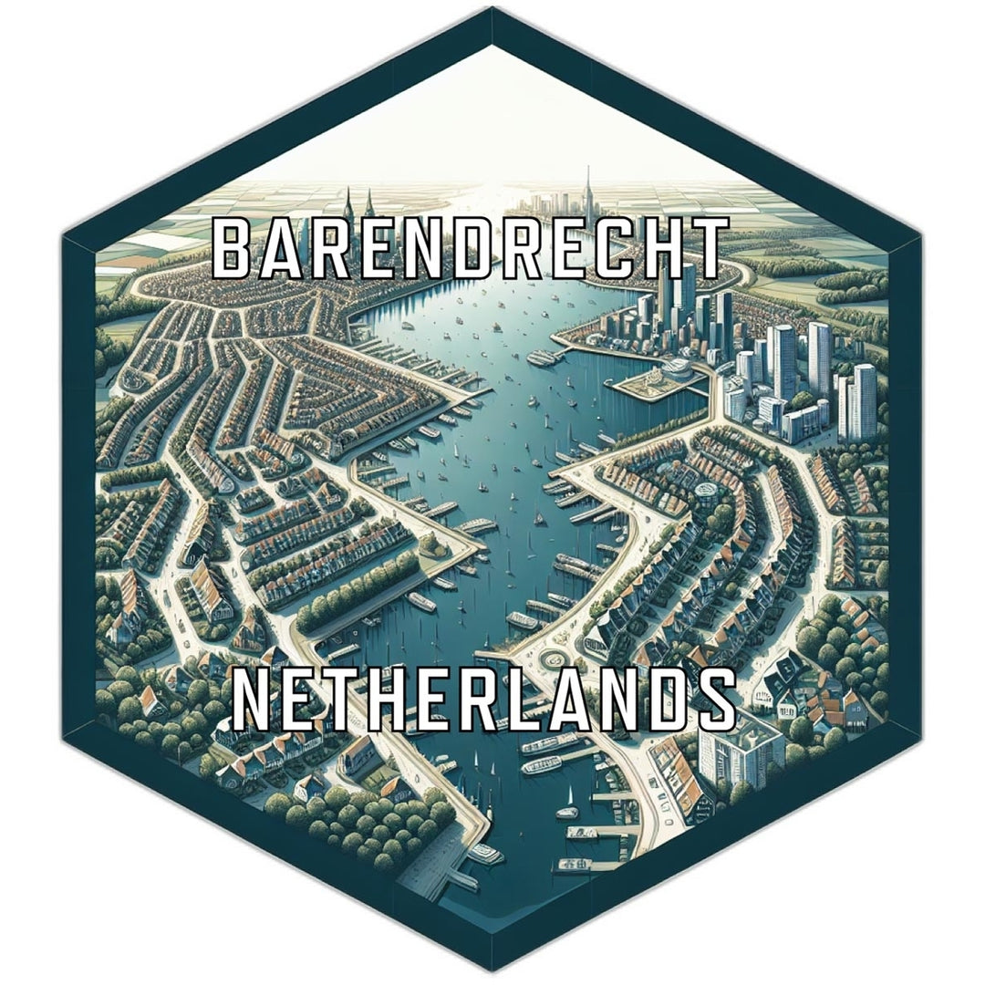 Barendrecht Netherlands Travel Destination Souvenir Vinyl Decal Sticker Image 1