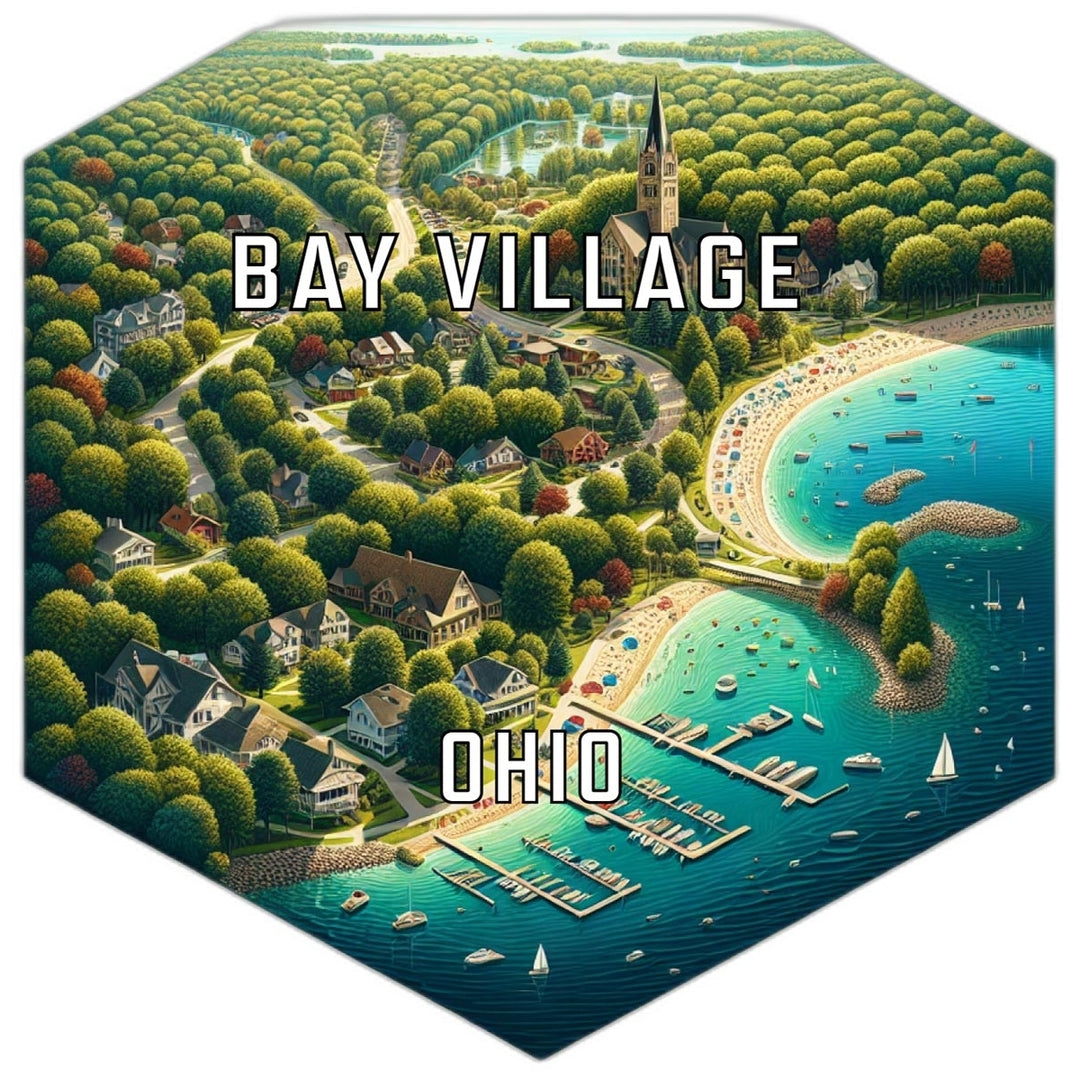 Bay Village Ohio Travel Destination Souvenir Vinyl Decal Sticker Image 1