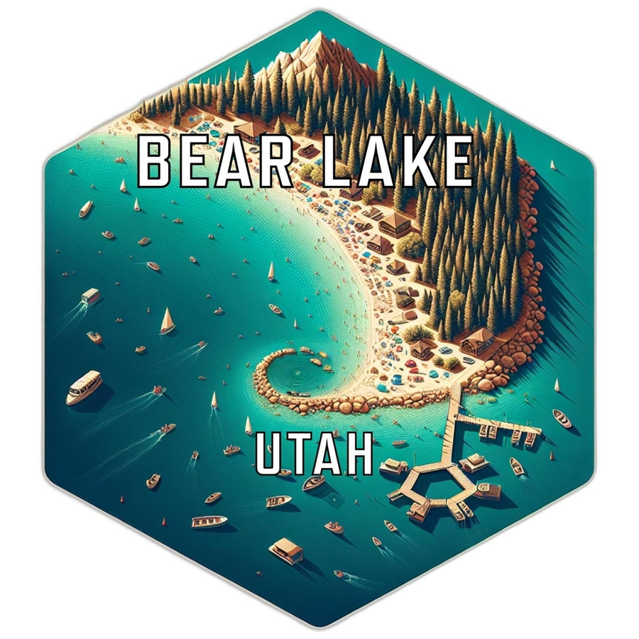 Bear Lake Utah Travel Destination Souvenir Vinyl Decal Sticker Image 1