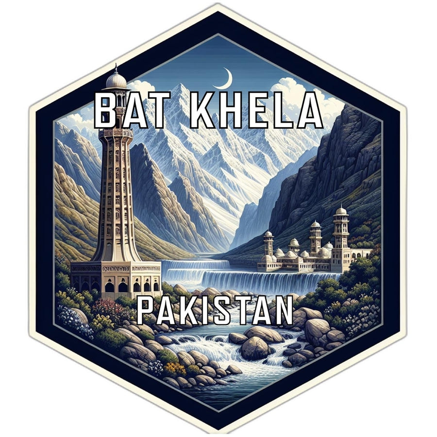 Bat Khela Pakistan Travel Destination Souvenir Vinyl Decal Sticker Image 1