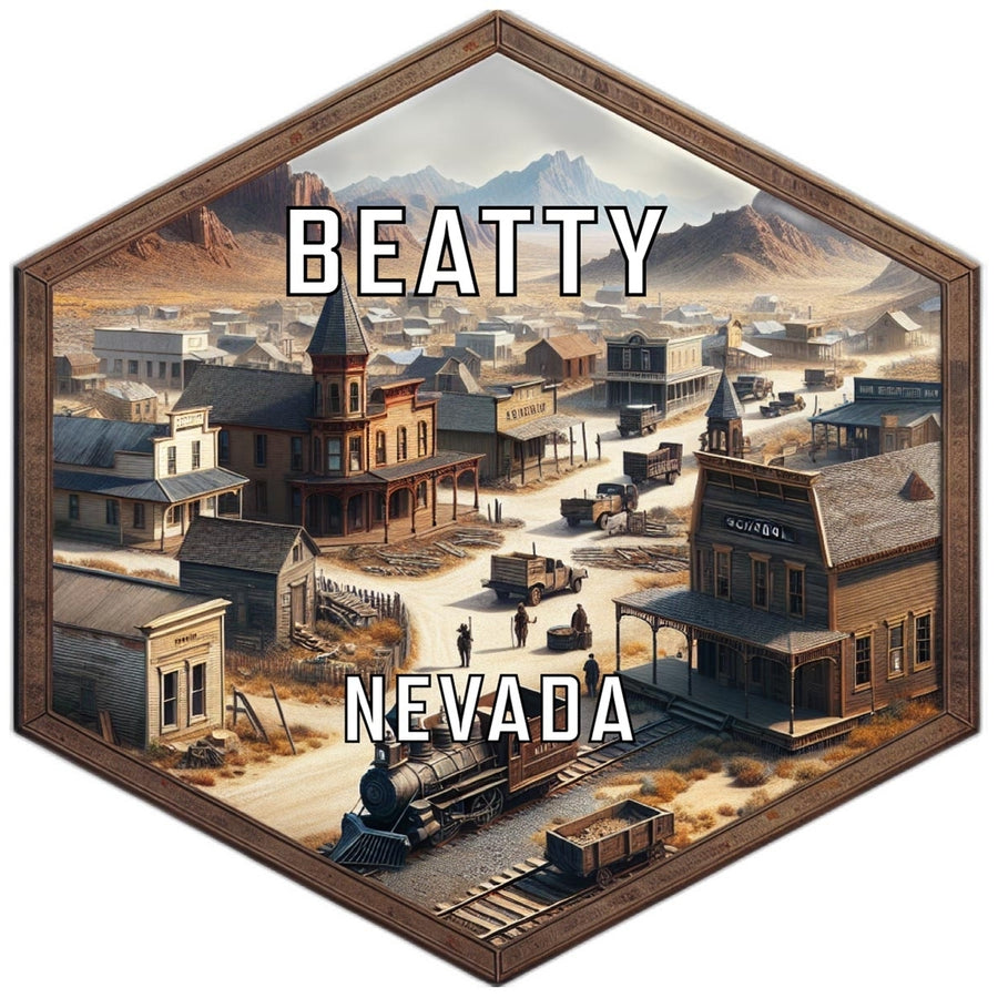 Beatty Nevada Travel Destination Souvenir Vinyl Decal Sticker Image 1