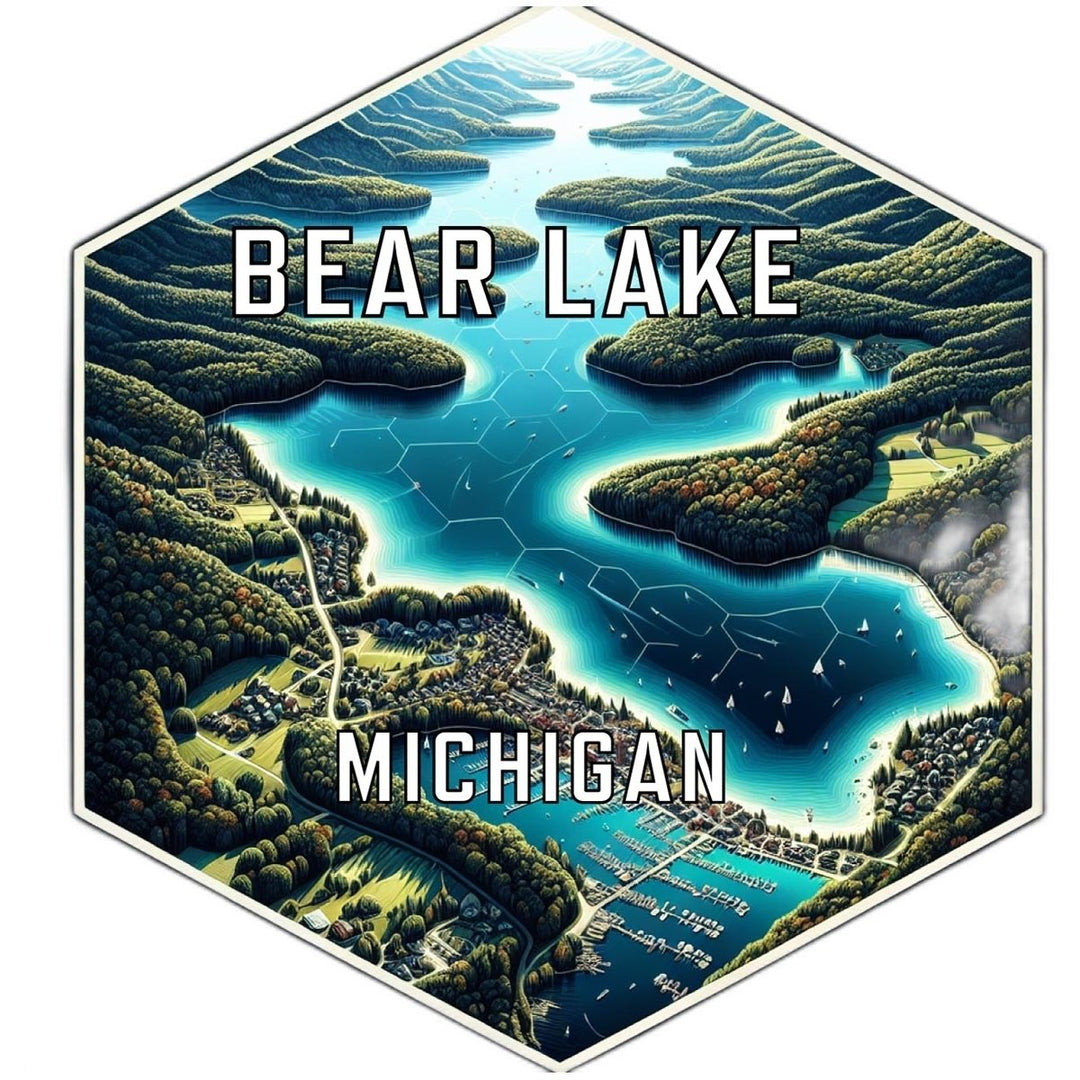 Bear Lake Michigan Travel Destination Souvenir Vinyl Decal Sticker Image 1