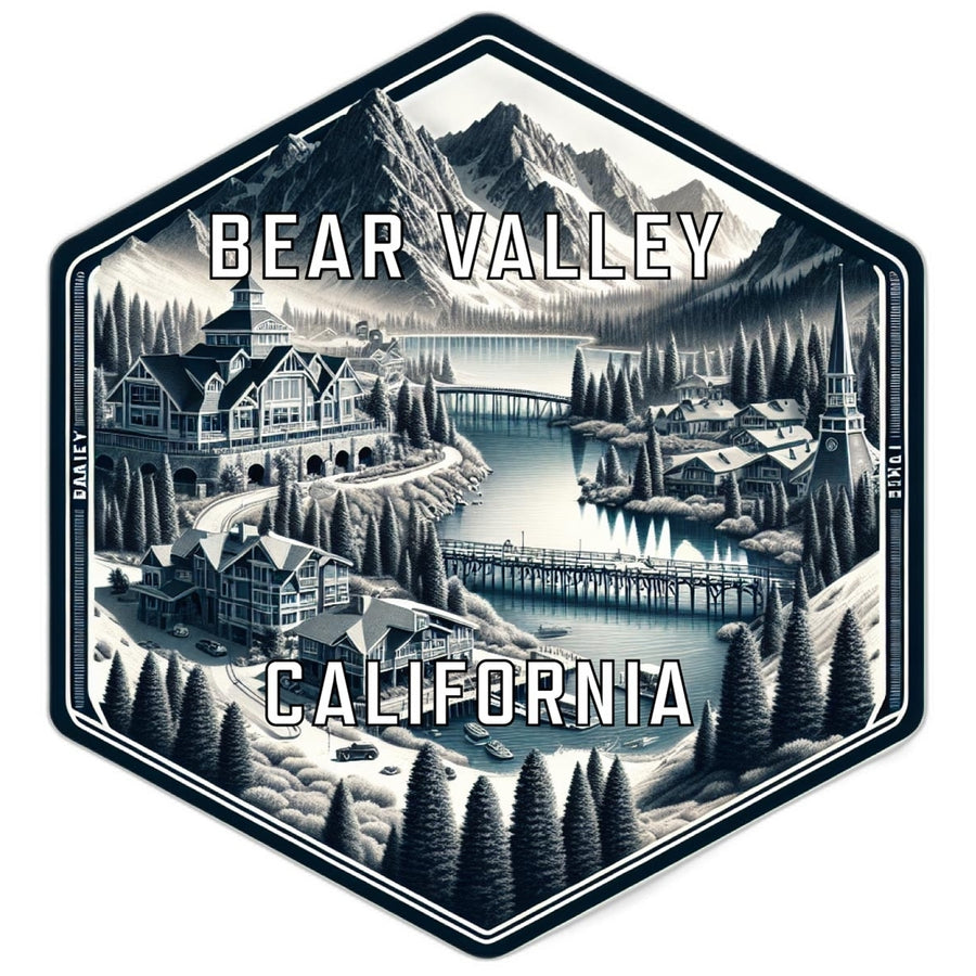 Bear Valley California Travel Destination Souvenir Vinyl Decal Sticker Image 1