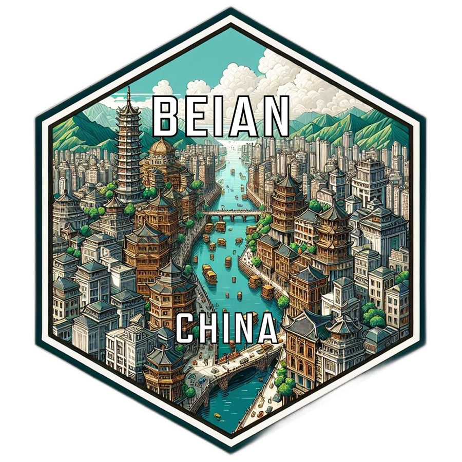 Beian China Travel Destination Souvenir Vinyl Decal Sticker Image 1