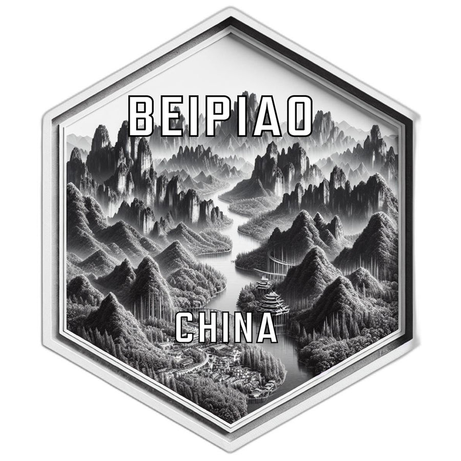 Beipiao China Travel Destination Souvenir Vinyl Decal Sticker Image 1