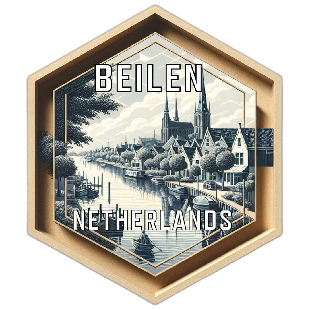 Beilen Netherlands Travel Destination Souvenir Vinyl Decal Sticker Image 1