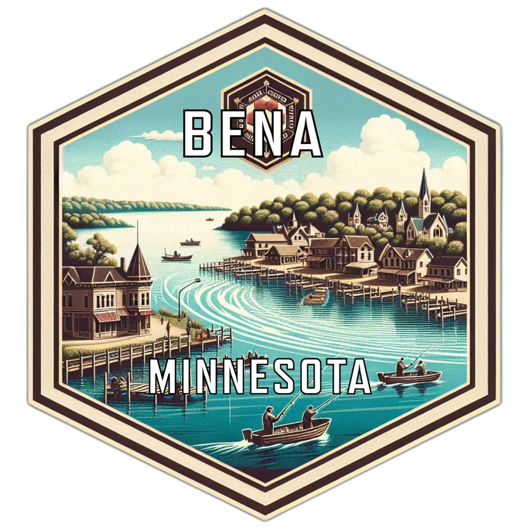 Bena Minnesota Travel Destination Souvenir Vinyl Decal Sticker Image 1