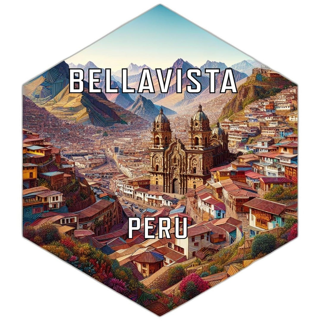 Bellavista Peru Travel Destination Souvenir Vinyl Decal Sticker Image 1