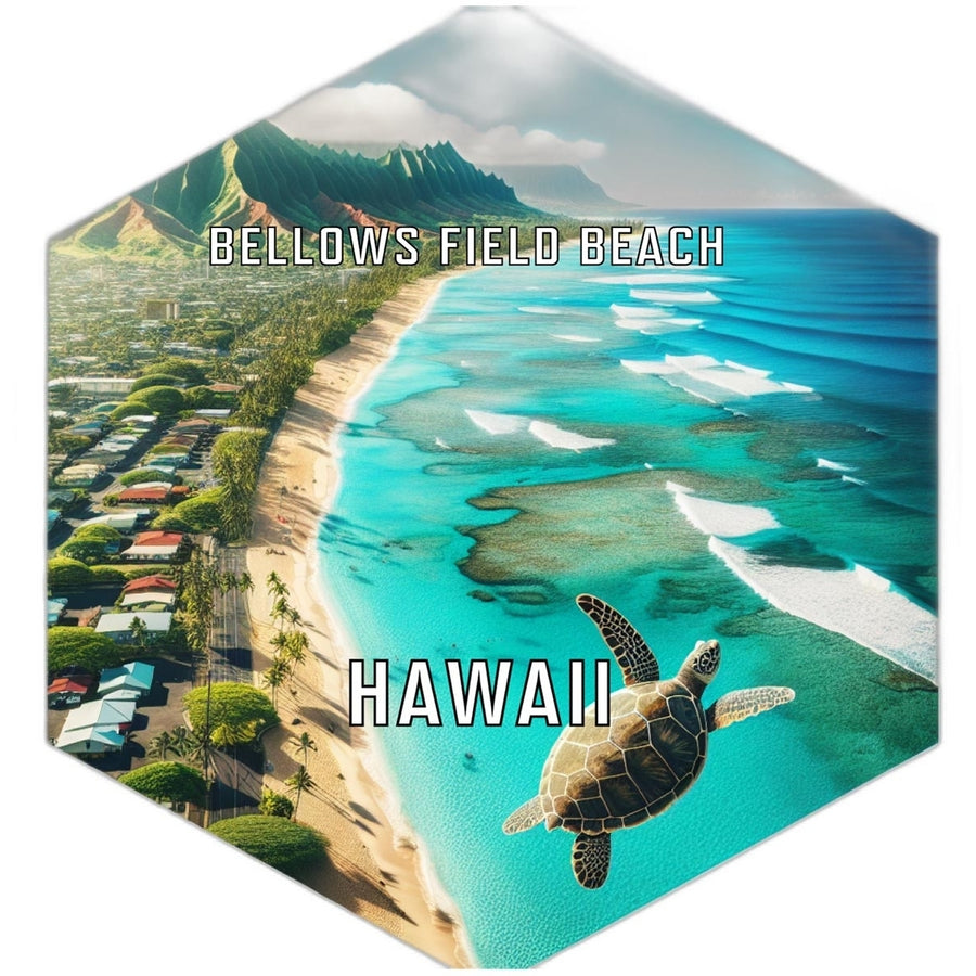 Bellows Field Beach Hawaii Travel Destination Souvenir Vinyl Decal Sticker Image 1