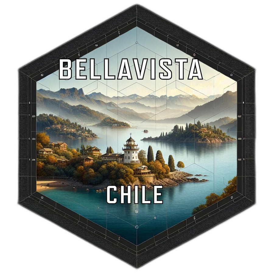 Bellavista Chile Travel Destination Souvenir Vinyl Decal Sticker Image 1