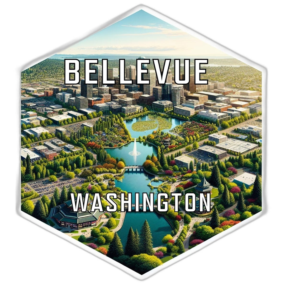 Bellevue Washington Travel Destination Souvenir Vinyl Decal Sticker Image 1