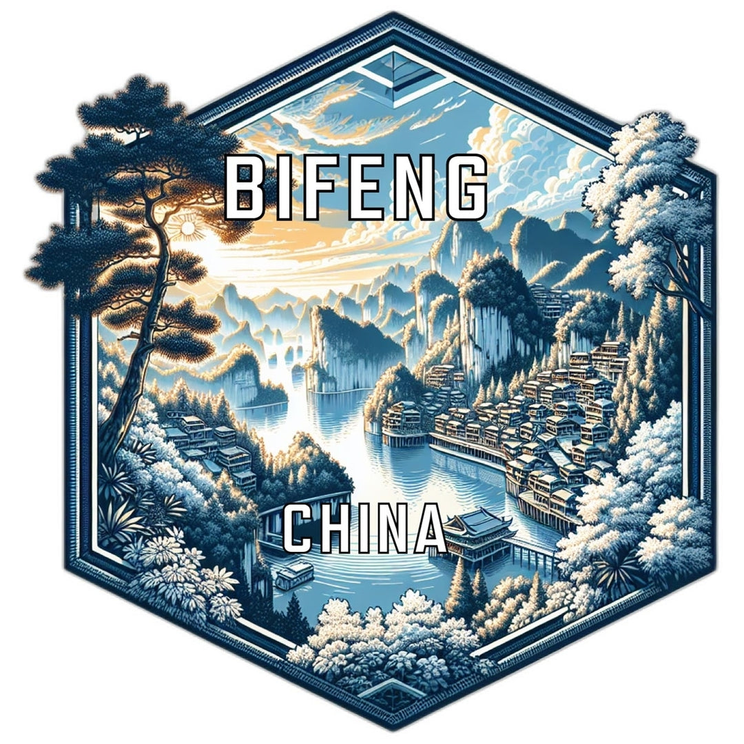 Bifeng China Travel Destination Souvenir Vinyl Decal Sticker Image 1