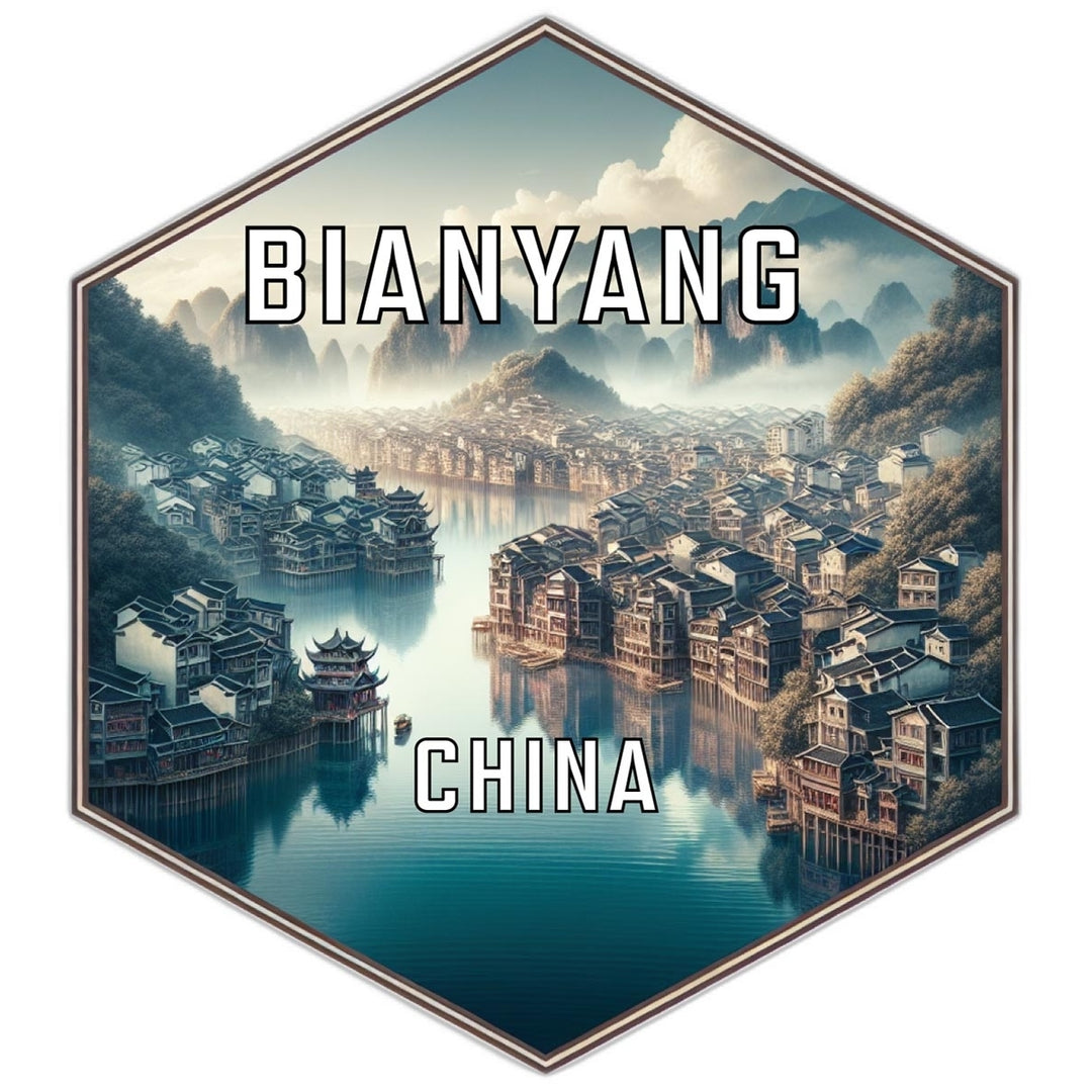 Bianyang China Travel Destination Souvenir Vinyl Decal Sticker Image 1