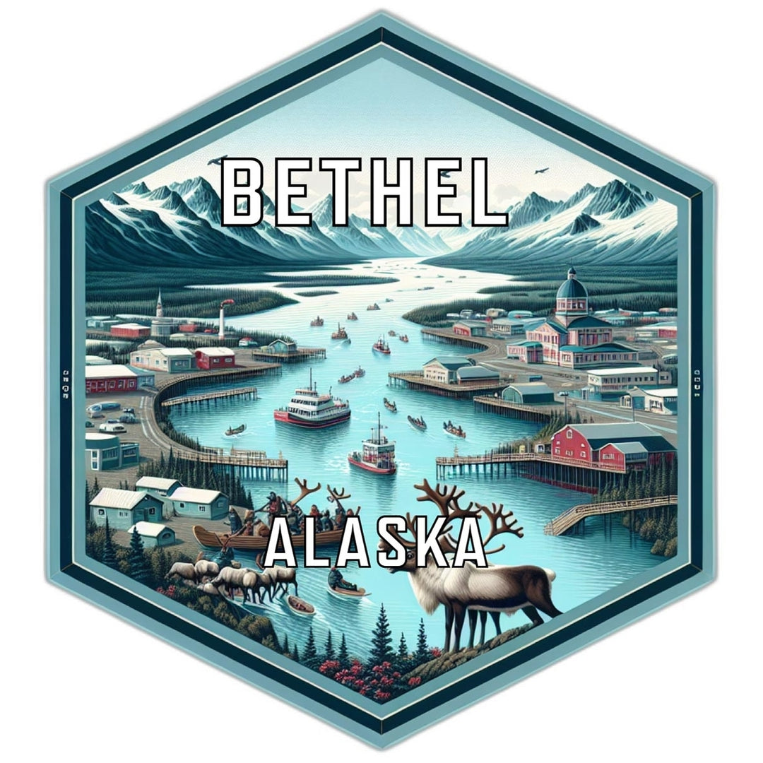 Bethel Alaska Travel Destination Souvenir Vinyl Decal Sticker Image 1