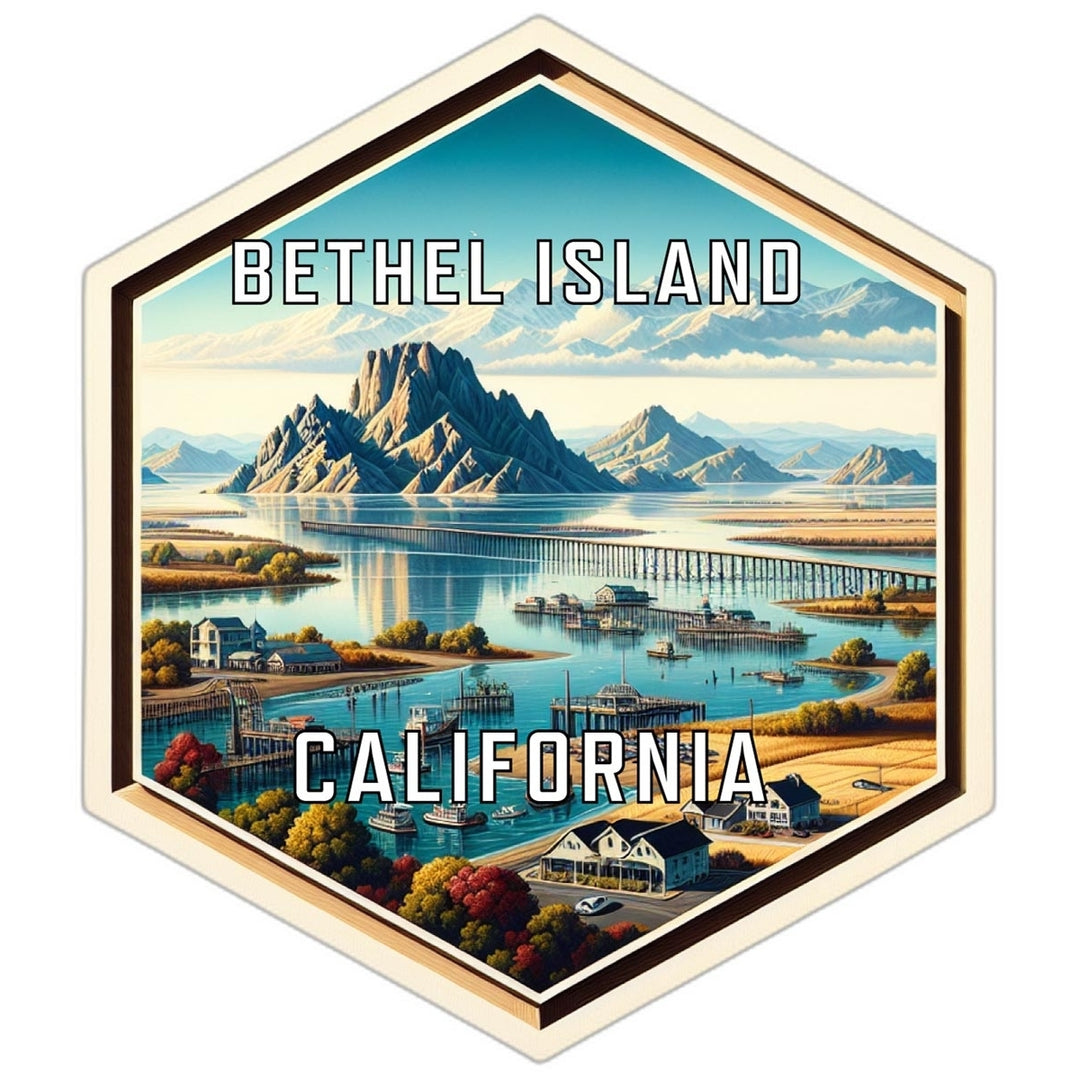 Bethel Island California Travel Destination Souvenir Vinyl Decal Sticker Image 1