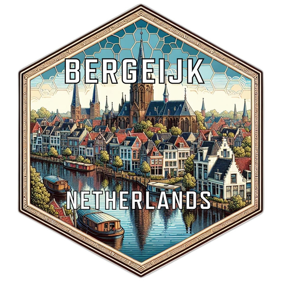 Bergeijk Netherlands Travel Destination Souvenir Vinyl Decal Sticker Image 1