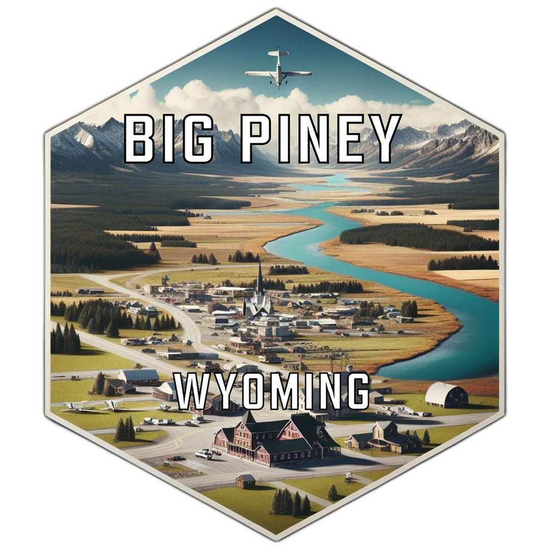 Big Piney Wyoming Travel Destination Souvenir Vinyl Decal Sticker Image 1