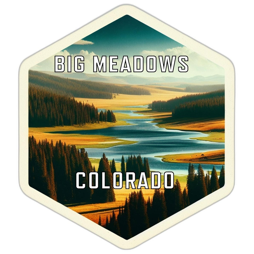 Big Meadows Colorado Travel Destination Souvenir Vinyl Decal Sticker Image 1