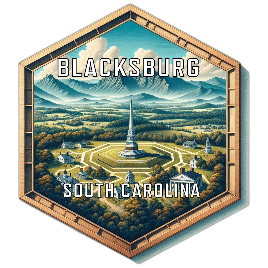 Blacksburg South Carolina Travel Destination Souvenir Vinyl Decal Sticker Image 1