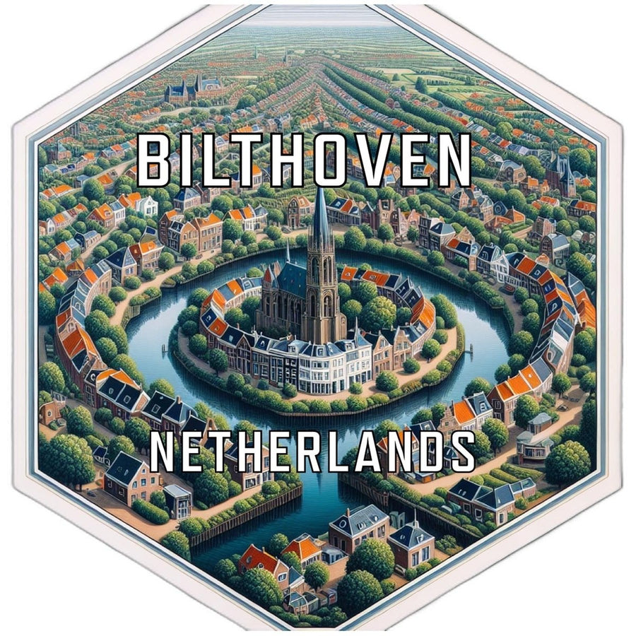 Bilthoven Netherlands Travel Destination Souvenir Vinyl Decal Sticker Image 1