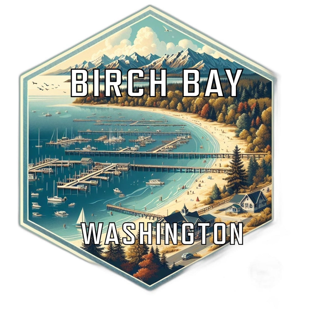 Birch Bay Washington Travel Destination Souvenir Vinyl Decal Sticker Image 1