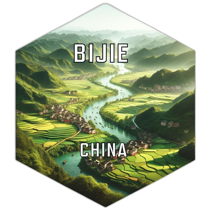 Bijie China Travel Destination Souvenir Vinyl Decal Sticker Image 1