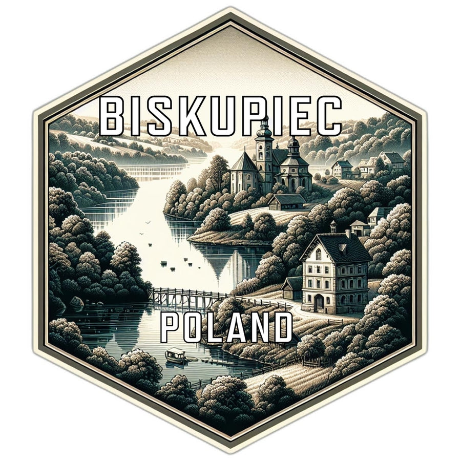 Biskupiec Poland Travel Destination Souvenir Vinyl Decal Sticker Image 1