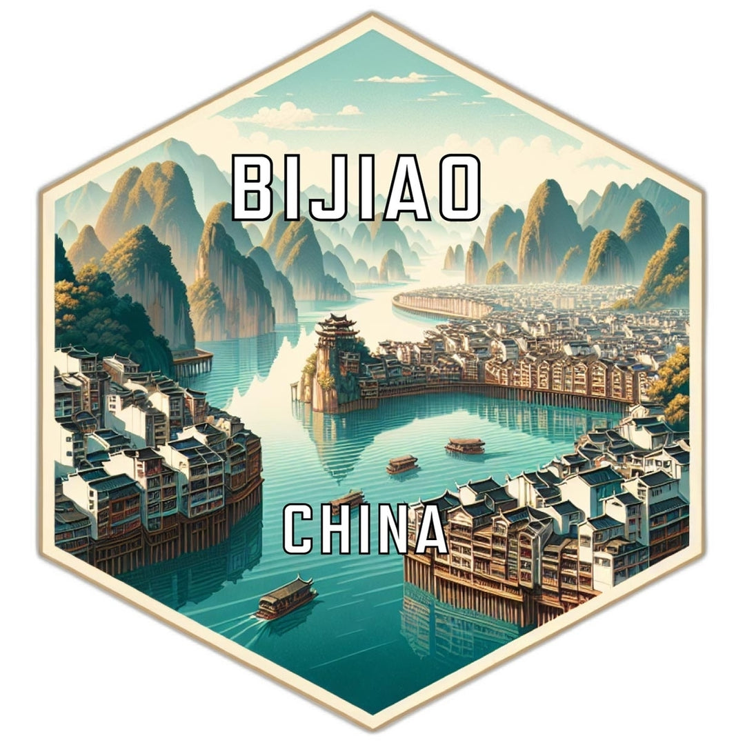 Bijiao China Travel Destination Souvenir Vinyl Decal Sticker Image 1