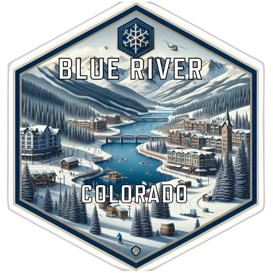 Blue River Colorado Travel Destination Souvenir Vinyl Decal Sticker Image 1