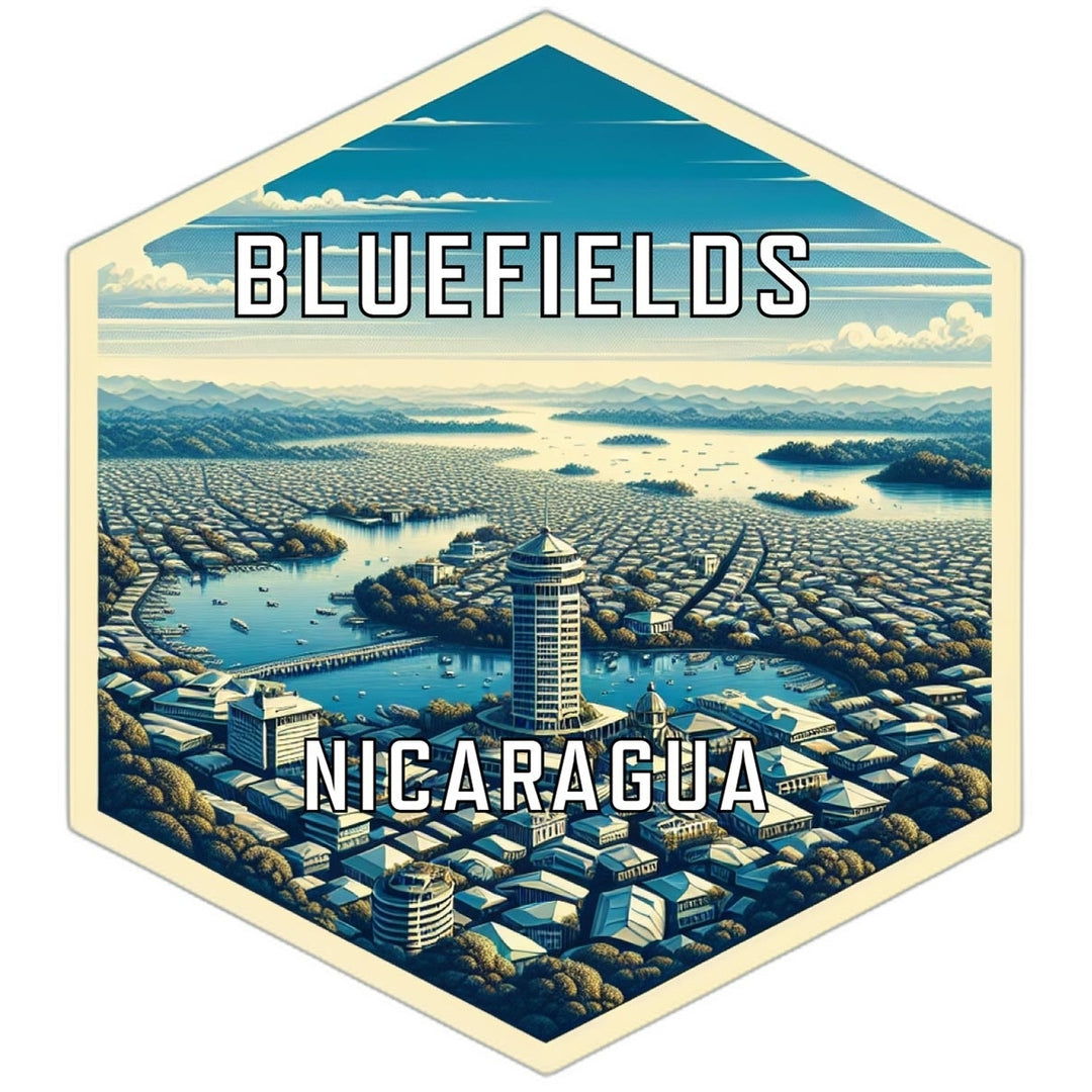 Bluefields Nicaragua Travel Destination Souvenir Vinyl Decal Sticker Image 1