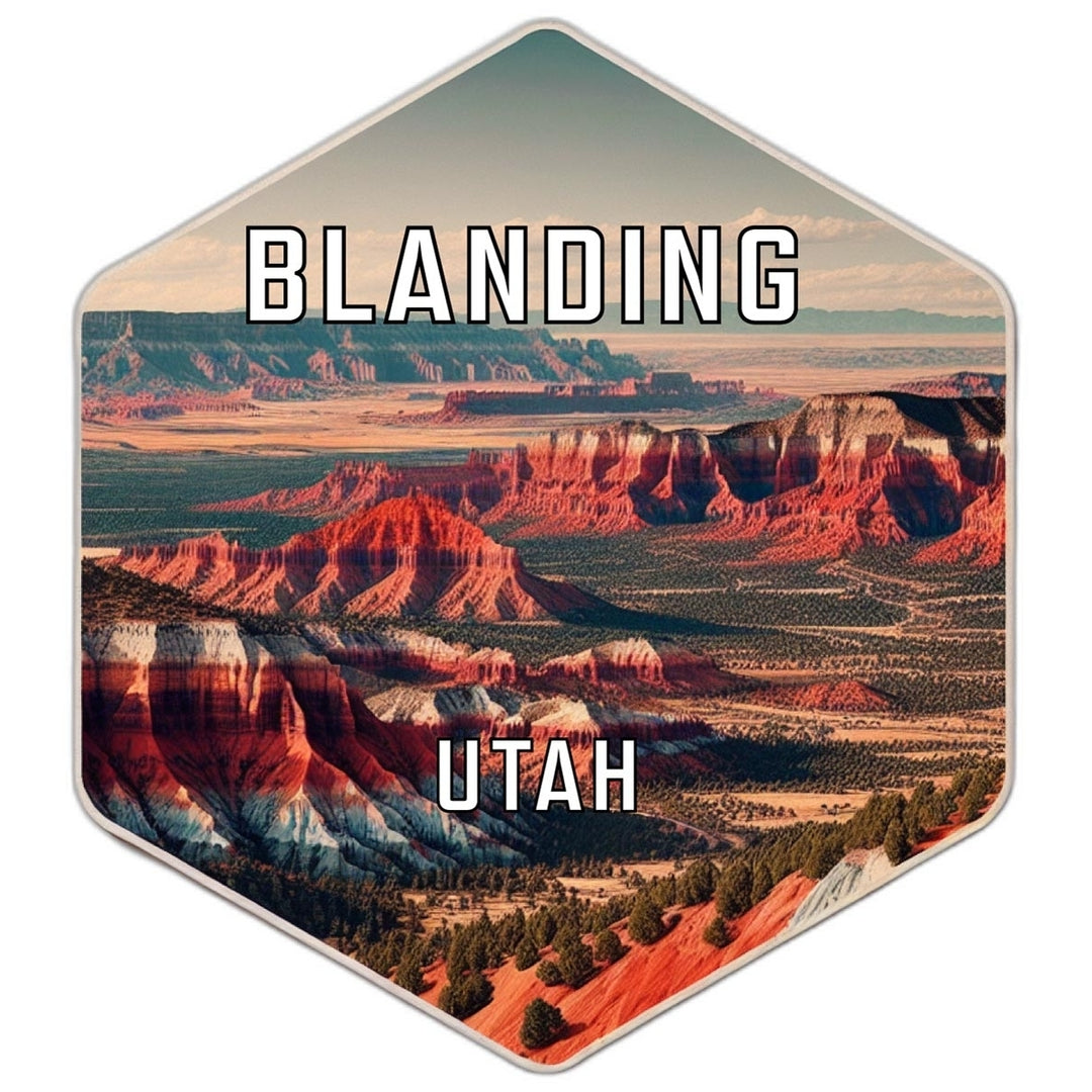 Blanding Utah Travel Destination Souvenir Vinyl Decal Sticker Image 1