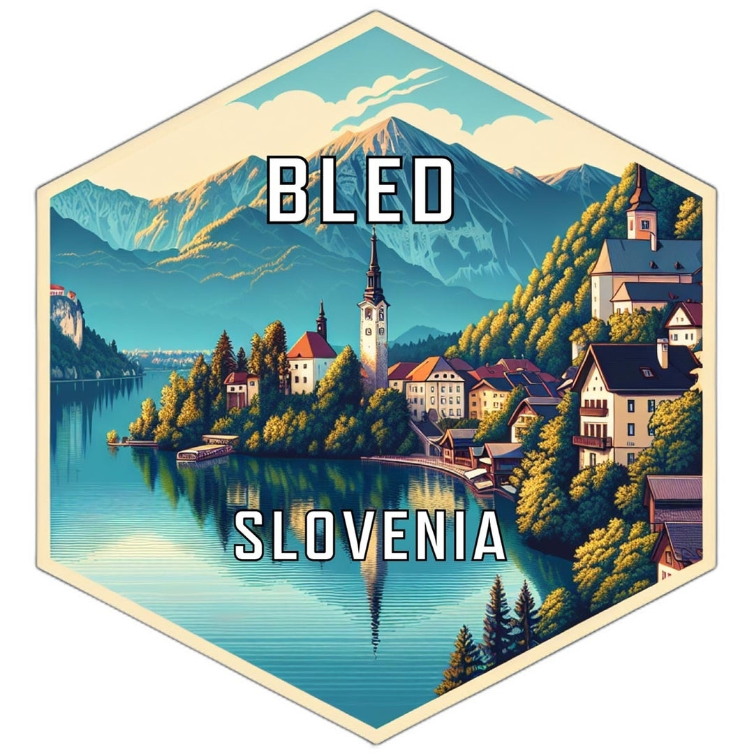 Bled Slovenia Travel Destination Souvenir Vinyl Decal Sticker Image 1