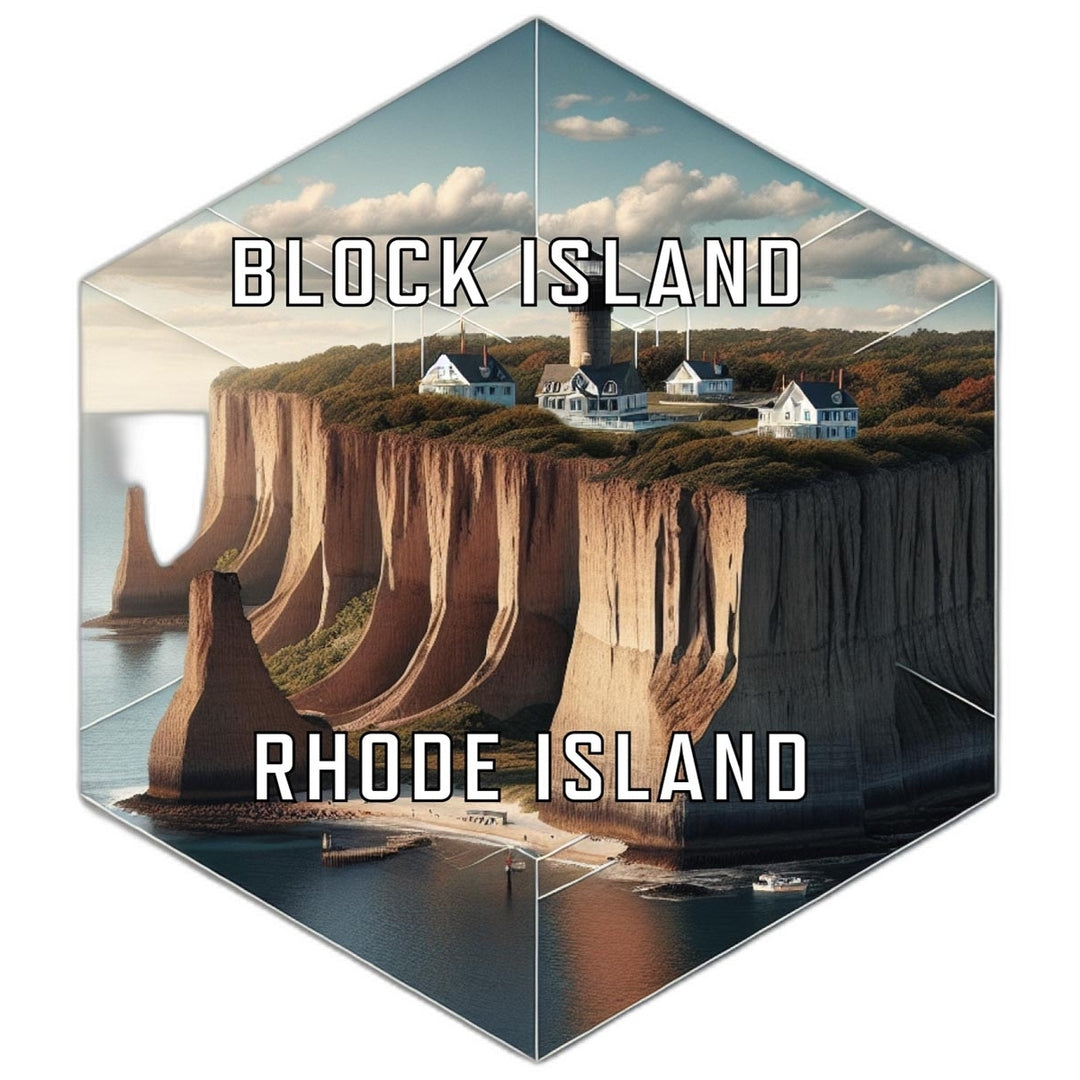 Block Island Rhode Island Travel Destination Souvenir Vinyl Decal Sticker Image 1