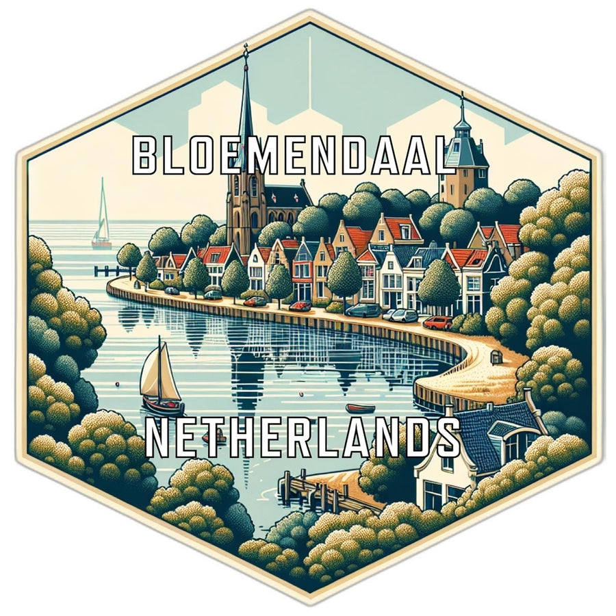 Bloemendaal Netherlands Travel Destination Souvenir Vinyl Decal Sticker Image 1