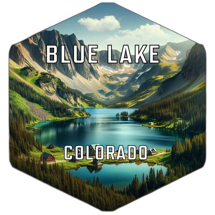 Blue Lake Colorado Travel Destination Souvenir Vinyl Decal Sticker Image 1