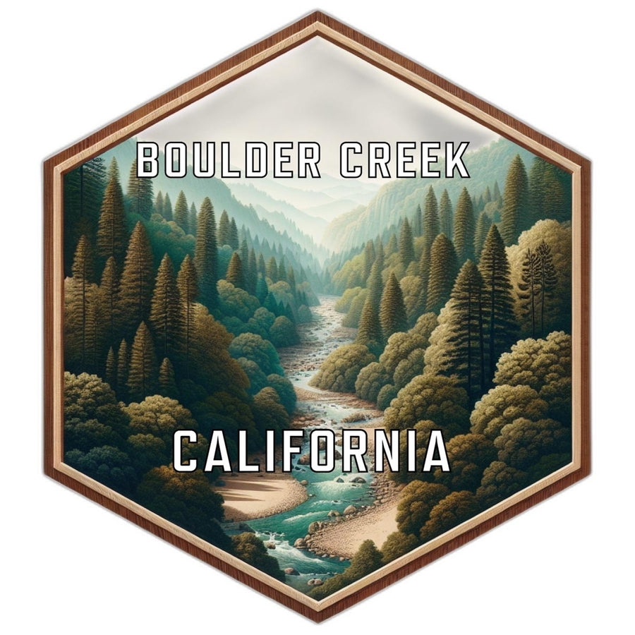 Boulder Creek California Travel Destination Souvenir Vinyl Decal Sticker Image 1