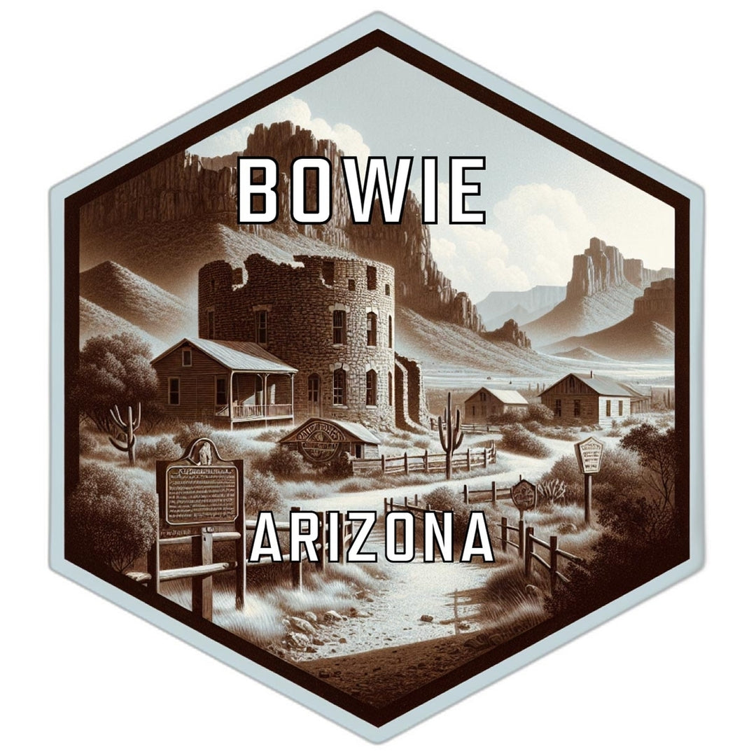 Bowie Arizona Travel Destination Souvenir Vinyl Decal Sticker Image 1