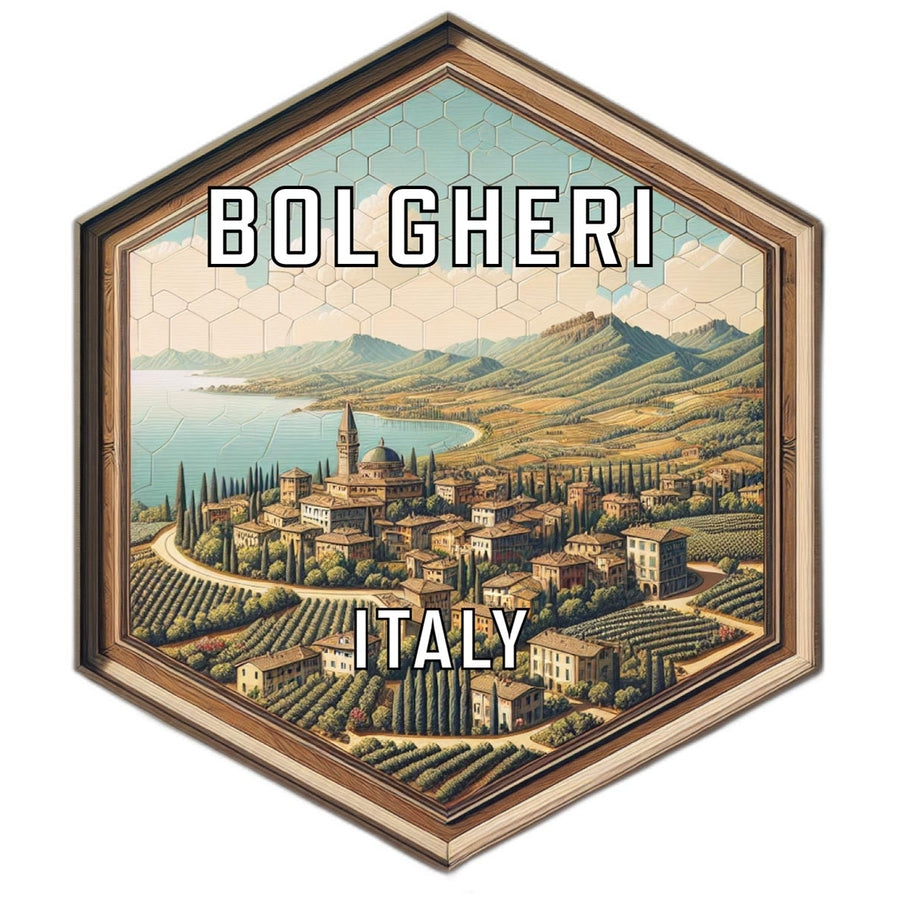 Bolgheri Italy Travel Destination Souvenir Vinyl Decal Sticker Image 1