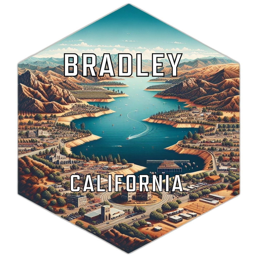 Bradley California Travel Destination Souvenir Vinyl Decal Sticker Image 1