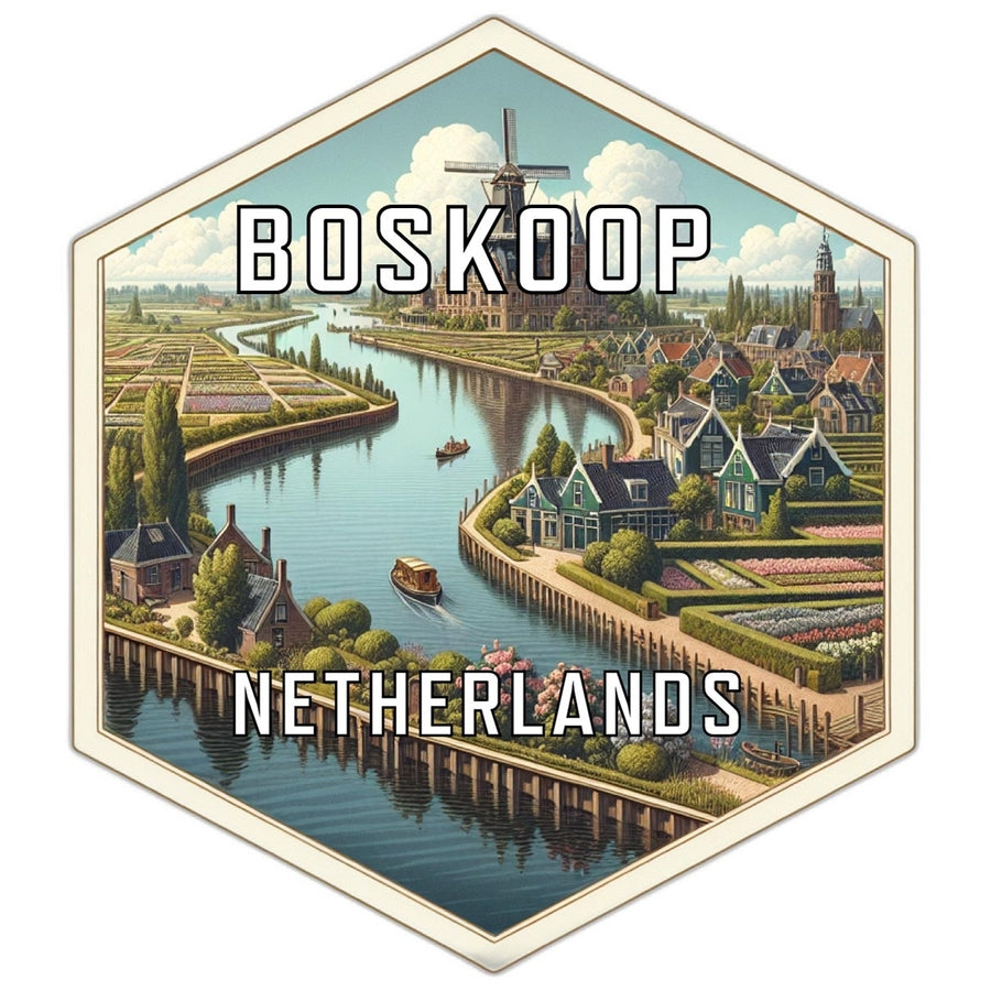 Boskoop Netherlands Travel Destination Souvenir Vinyl Decal Sticker Image 1