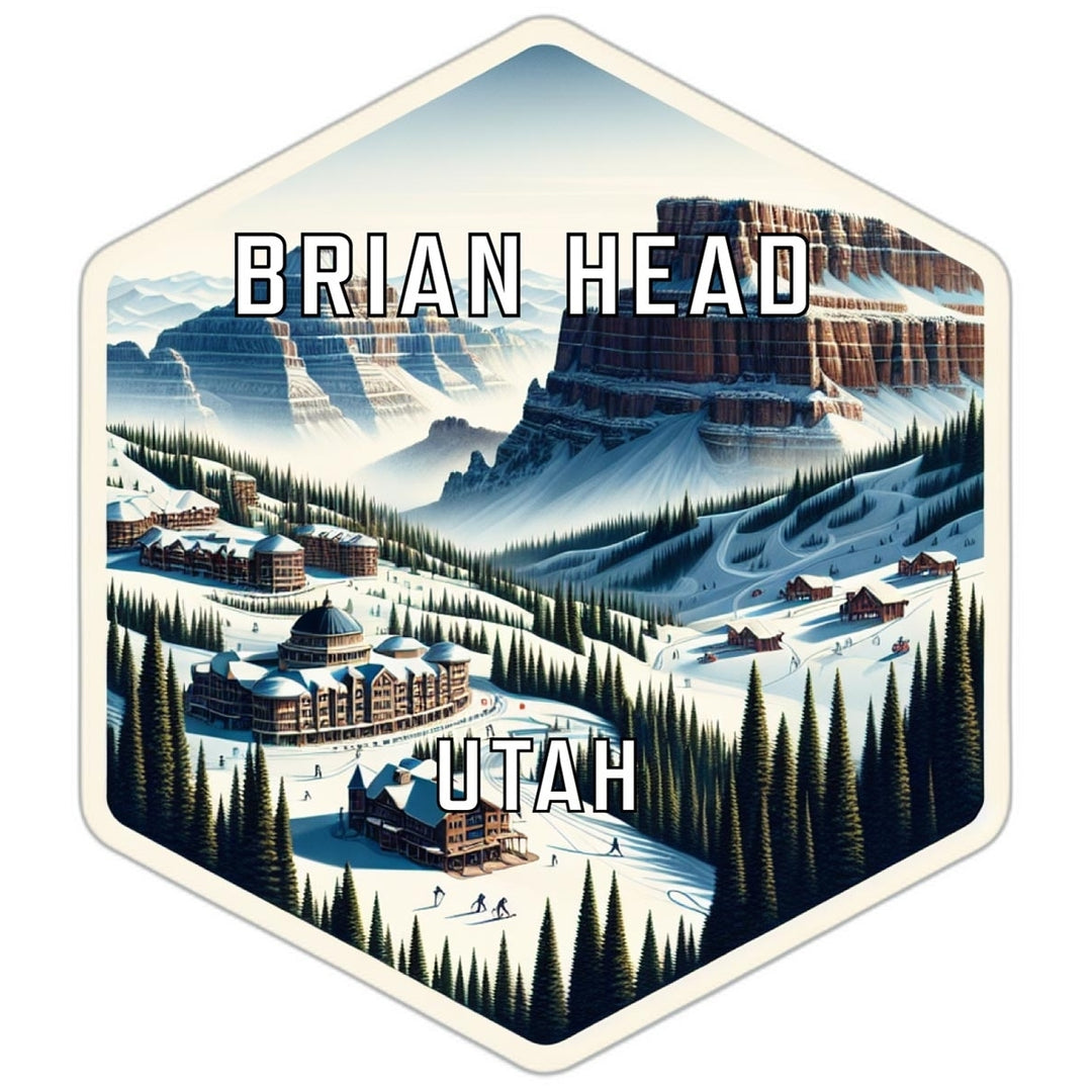 Brian Head Utah Travel Destination Souvenir Vinyl Decal Sticker Image 1