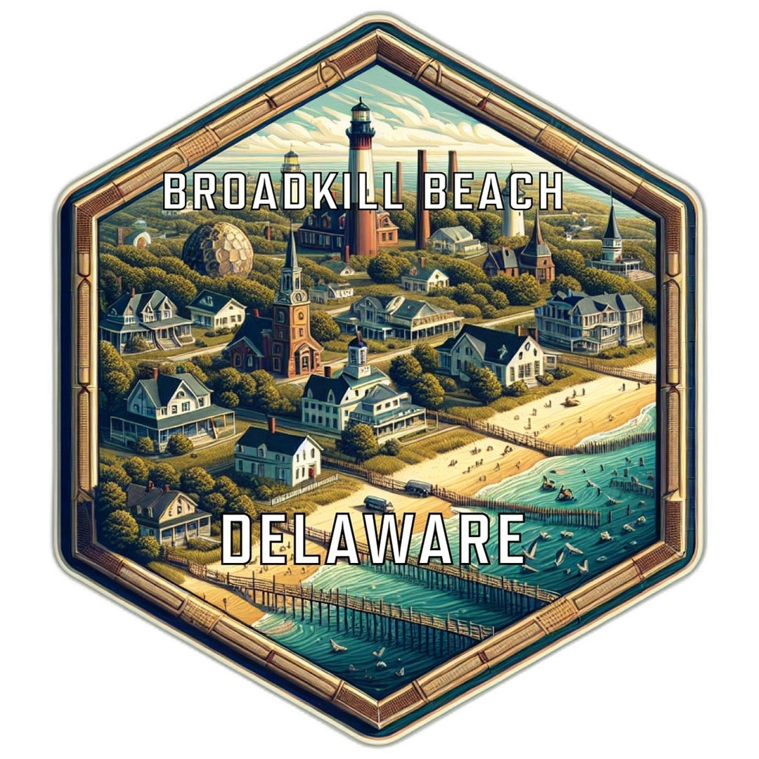 Broadkill Beach Delaware Travel Destination Souvenir Vinyl Decal Sticker Image 1