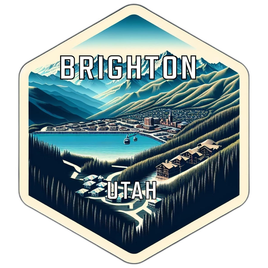 Brighton Utah Travel Destination Souvenir Vinyl Decal Sticker Image 1